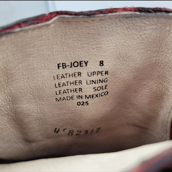 Freebird Joey Boots Women's 8 Red Leather Distressed Buckle Western Heel Pointed - Picture 13 of 13